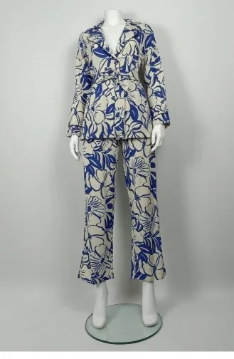 Patterned Jacket Set Saks Tk225 1309