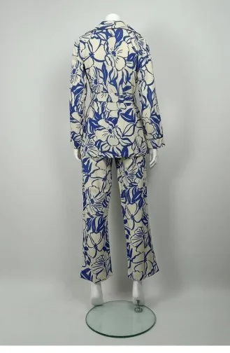 Patterned Jacket Set Saks Tk225 1309