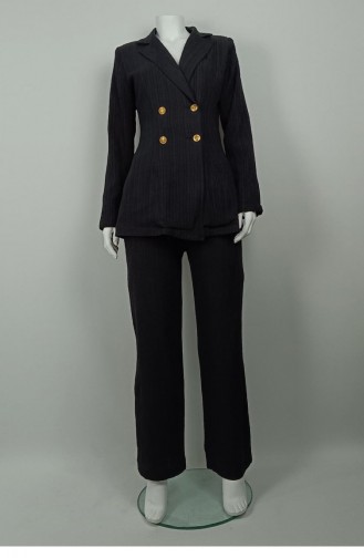 Large Size Jacket Suit Black Tk231 1314