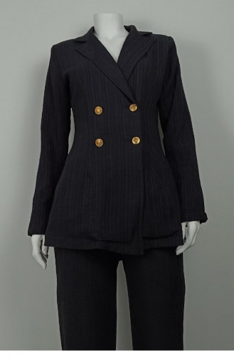 Large Size Jacket Suit Black Tk231 1314