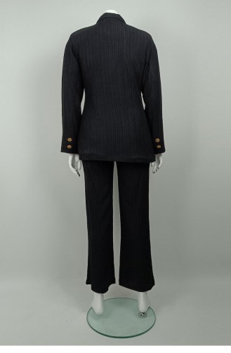 Large Size Jacket Suit Black Tk231 1314