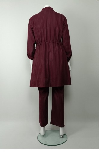 Costume Triple Grande Taille Rouge Claret Tk246 1315