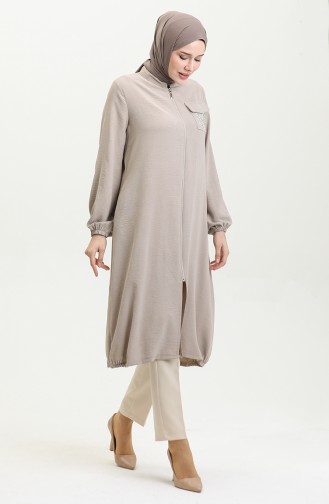 Cape Mit Pailletten Und Reißverschluss 1014-05 Beige 1014-05