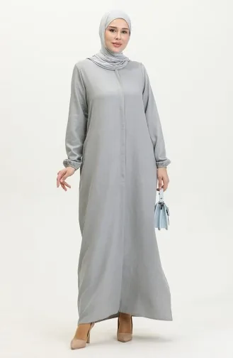 عباية بجيب 24017-04 رمادي 24017-04