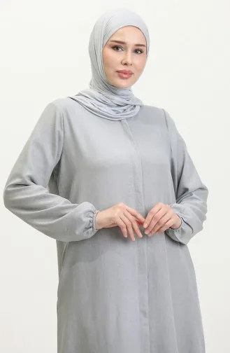 عباية بجيب 24017-04 رمادي 24017-04