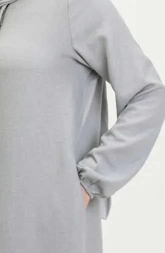 عباية بجيب 24017-04 رمادي 24017-04