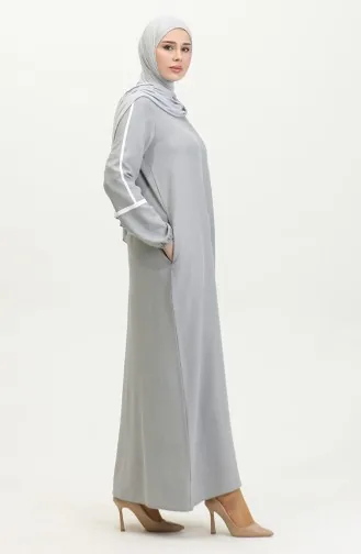 Baskı Detay Ferace 24018-04 Gri