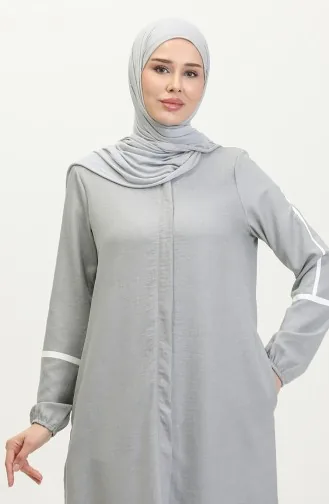 Baskı Detay Ferace 24018-04 Gri