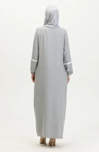 Baskı Detay Ferace 24018-04 Gri