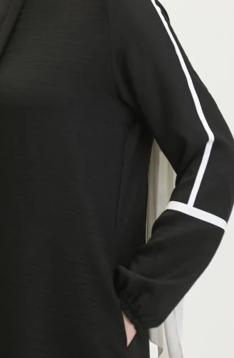 Print Detail Abaya 24018-01 Black 24018-01