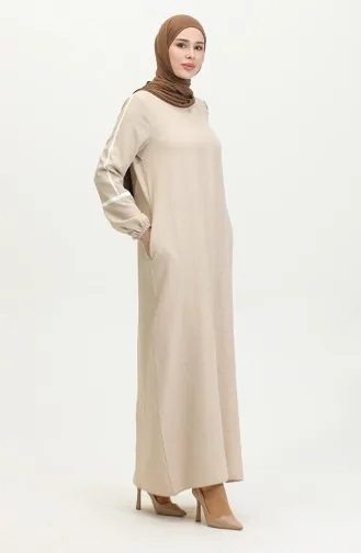 Druckdetail Abaya 24018-03 Beige 24018-03