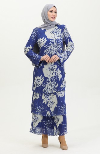 Robe Superposée Plissée Saks 7828 1131