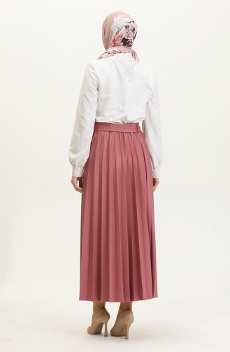 Riem Gedetailleerde Geplooide Hijabrok Brc1505 1505-06 Lichtroze 1505-06