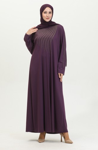 Alvina Bedrucktes Plus-Size-Kleid 4960-08 Hellviolett 4960-08