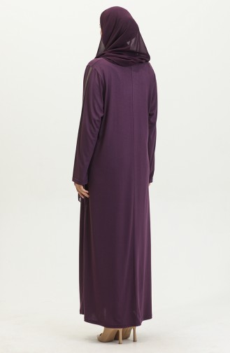 Alvina Bedrucktes Plus-Size-Kleid 4960-08 Hellviolett 4960-08