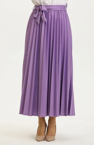 Riem Gedetailleerde Geplooide Hijabrok Brc1505 1505-04 Lila 1505-04