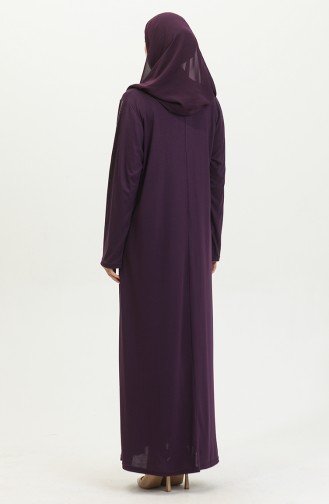 Alvina Robe Grande Taille Imprimée 4960-06 Pourpre 4960-06