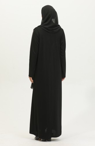 Alvina Robe Grande Taille Imprimée 4960-01 Noir 4960-01