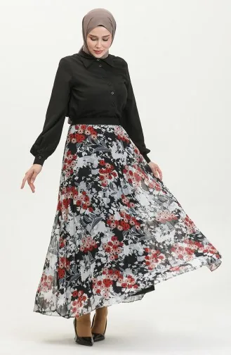 Plus Size Plooirok Zwart 4325 1212