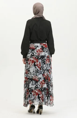 Plus Size Plooirok Zwart 4325 1212