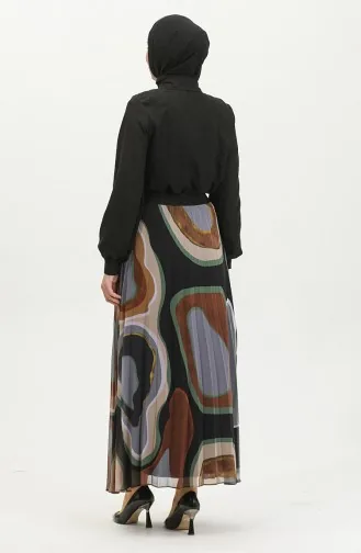 Plus Size Plooirok Zwart 4325 1217
