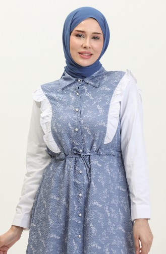 Schwungrad Detaillierte Tunika Babyblau T1565 1081