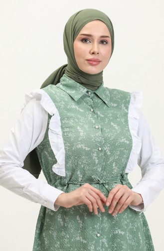 Schwungrad Detaillierte Tunika Mint T1565 1082