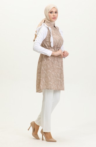 Schwungrad Detaillierte Tunika Nerz T1565 1084