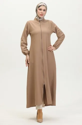 عباية سادة بسحاب 1013-04 بيج 1013-04