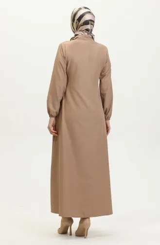 عباية سادة بسحاب 1013-04 بيج 1013-04