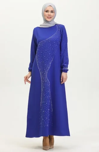 Abendkleid Mit Steindruck 0407-01 Saks 0407-01