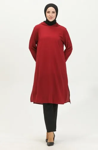 Araboy-tuniek Met Capuchon 1692-02 Bordeauxrood 1692-02