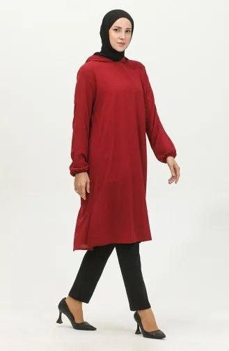 Araboy-tuniek Met Capuchon 1692-02 Bordeauxrood 1692-02