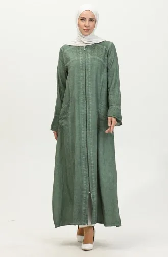 Şile Cloth Authentic Abaya 8877-03 Khaki 8877-03
