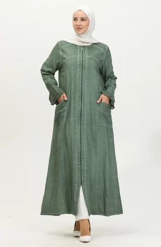 Şile Cloth Authentic Abaya 8877-03 Khaki 8877-03