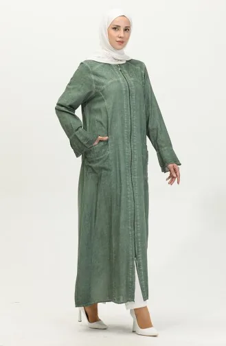 Şile Cloth Authentic Abaya 8877-03 Khaki 8877-03
