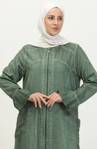 Şile Cloth Authentic Abaya 8877-03 Khaki 8877-03