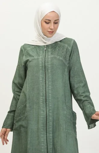 Şile Cloth Authentic Abaya 8877-03 Khaki 8877-03