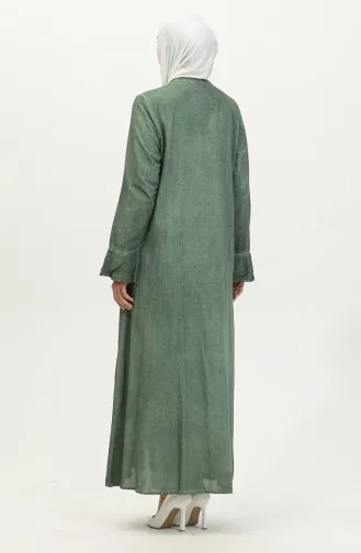 Şile Cloth Authentic Abaya 8877-03 Khaki 8877-03