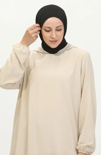 Hooded Araboy Tunic 1692-01 Cream 1692-01
