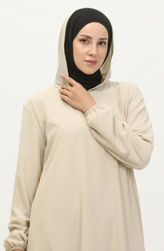Hooded Araboy Tunic 1692-01 Cream 1692-01