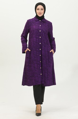 Şile Araboy-tuniek Met Knopen 2028-01 Paars 2028-01