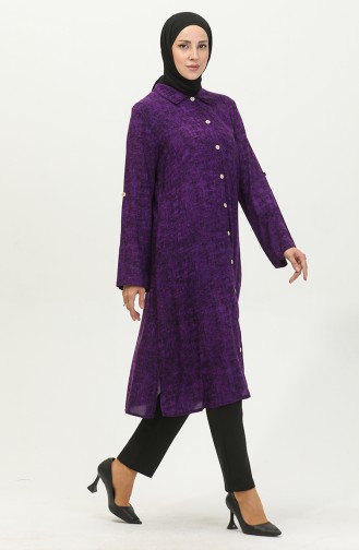 Şile Araboy-tuniek Met Knopen 2028-01 Paars 2028-01