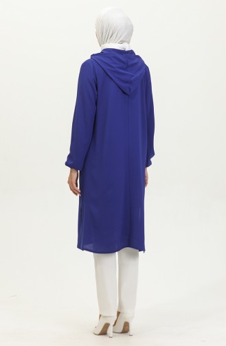 Kapüşonlu Araboy Tunik 1692-05 Saks