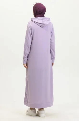 Zweifädiges Sportkleid Mit Kapuze 0190-18 Helllila 0190-18