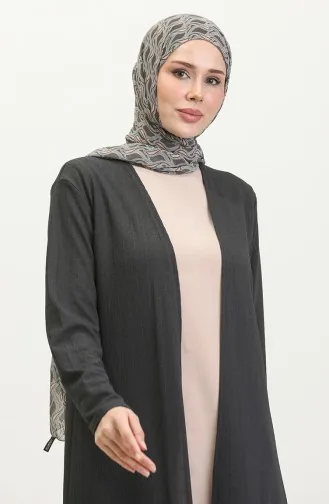Cardigan Long Drapé 8727-04 Anthracite 8727-04