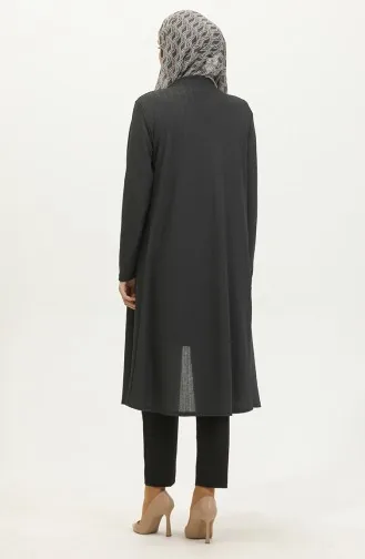 Cardigan Long Drapé 8727-04 Anthracite 8727-04