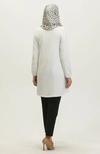 Seasonal Plain Jacquard Tunic 8725-01 white 8725-01