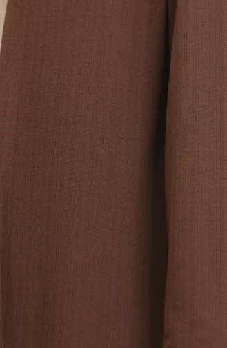 Cardigan Long Fluide Uni 8727-05 Brun 8727-05