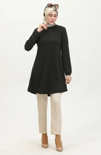 تونيك سادة مطاط الأكمام  8722-01 أسود 8722-01